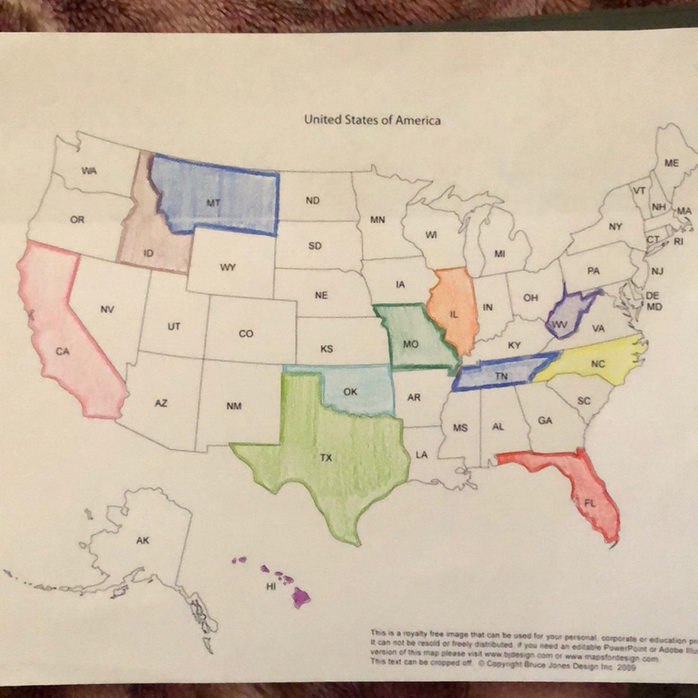 HELP ME FILL THE MAP